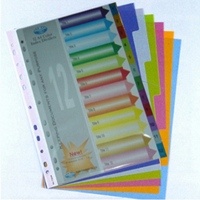 Chia File nhựa 12 màu 